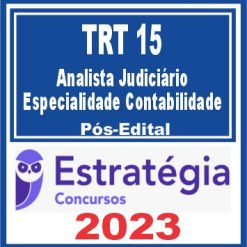 TRT 15 - Campinas (Analista Judiciário - Especialidade Contabilidade) Pós Edital